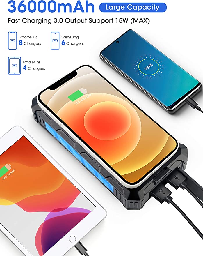 Grosse batterie solaire ecologique pour iPhone